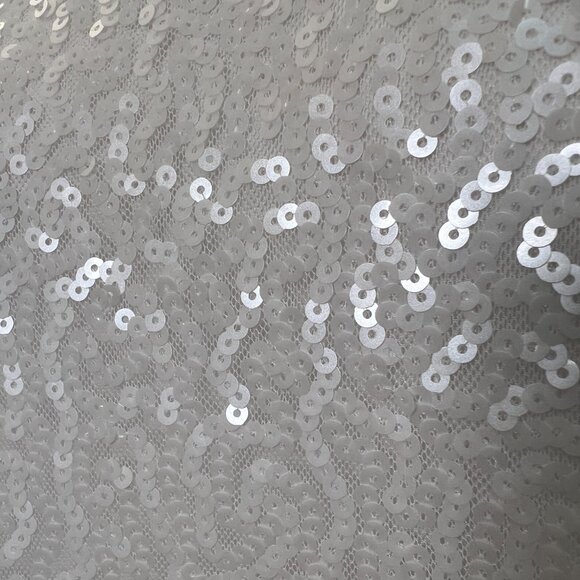 NWT LAFAYETTE 148 NEW YORK- NEW Sequin Stretch Tank Top-White/Cloud-Size Small - Picture 5 of 15